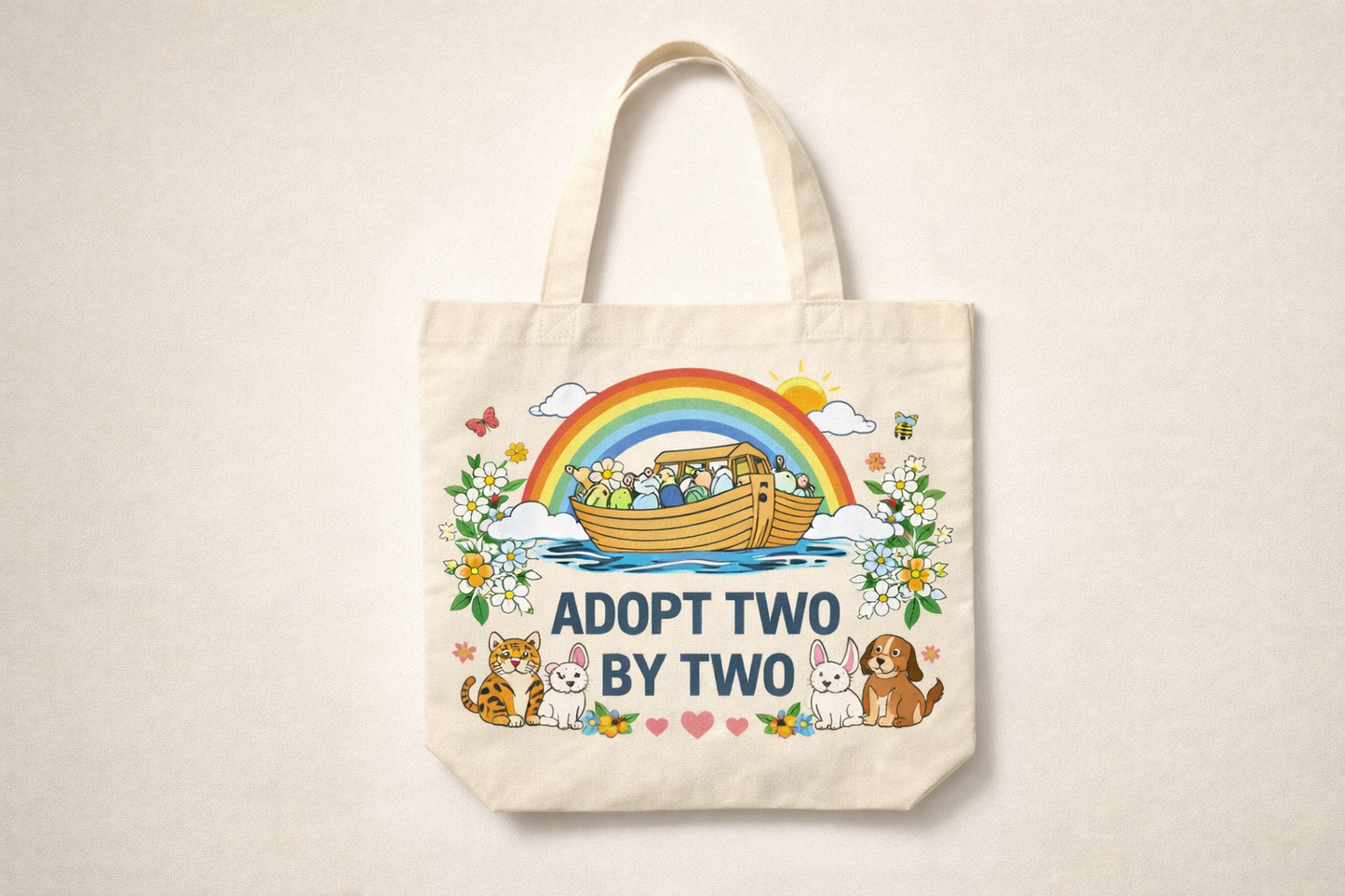 ARK Reusable Tote Bag — Adopt Two by Two