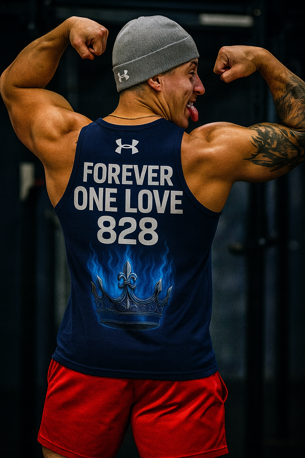Under Armour Crown in Fire Tank – Forever One Love 828