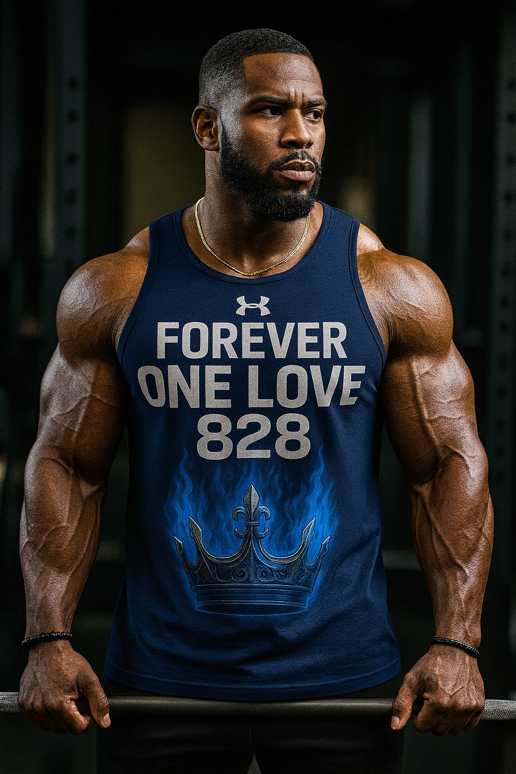 Under Armour Crown in Fire Tank – Forever One Love 828