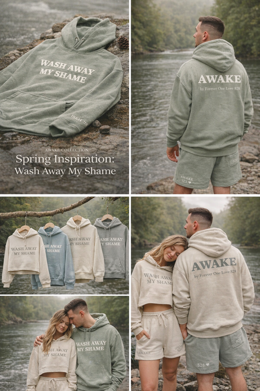 AWAKE “Wash Away My Shame” Matching Set (Hoodie + Shorts)