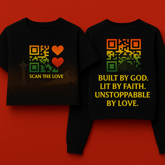 Built By God Shredded Crop Tee – Forever One Love 828