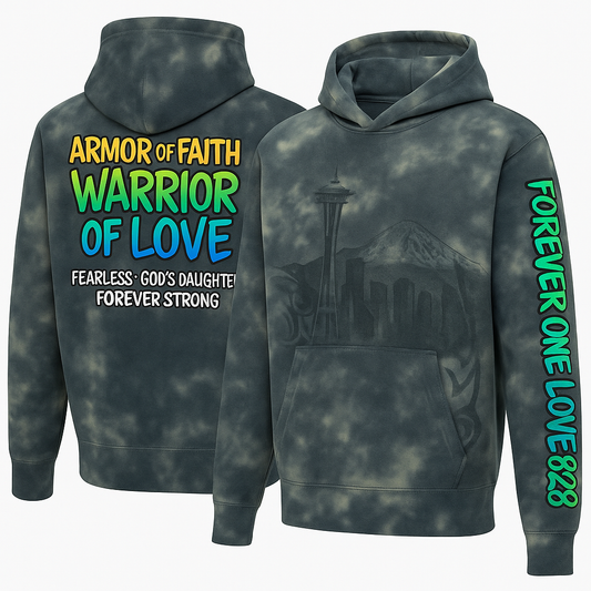 Champion hoodie Warrior of Love PNW -Forever One Love 828⚡💥