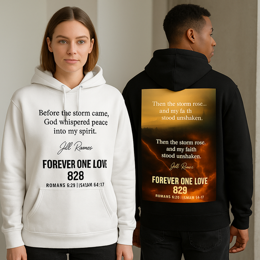 Faith-Based Premium Hoodie – Signature Scripture | Forever One Love 828
